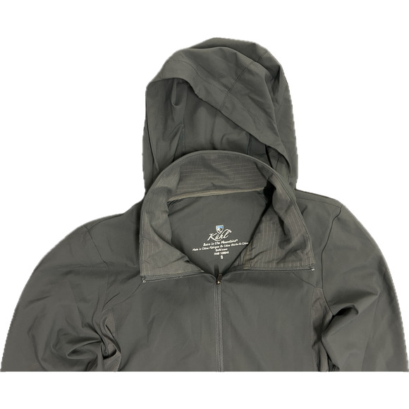 Kuhl Women's Bandita Lightweight Front Zip Jacket Gray Stowable Hood UPF 50 Sz S - Picture 14 of 14